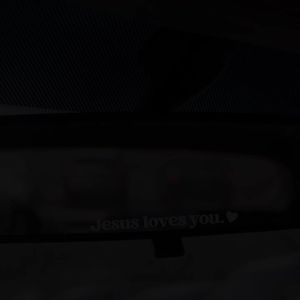 1 Pair Jesus Loves You Text Bike E-Bike Frame Stickers Bicycle Body Road MTB Bikes Tube Front Fork Moto Vinyl Decals Accessories