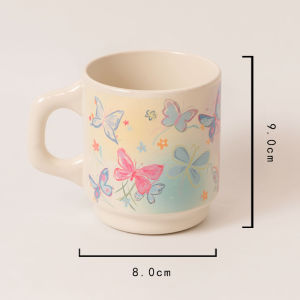 Cốc Đựng Nước Súc Miệng Gốm Nhiều Màu Hình Bướm Dùng Cho Phòng Tắm Cốc Rửa Mặt Sáng Tạo Cho Bé Gái Cốc Đựng Kem Đánh Răng Cho Học Sinh