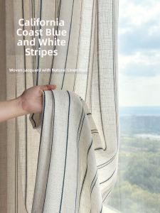 Retro American Style Linen Sheer Curtain UV Protection