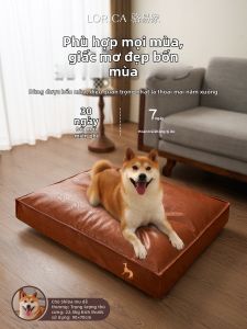 LORiCA | All Seasons Waterproof Leather Washable Dog Bed Mat