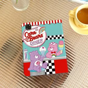 เคสไอแพด Air4/5 10.9 Air6 11 Air7 Gen11 Gen10 Cute Care Bear Gen9 Gen8 Gen7 10.2 เคสiPad ใส่ปากกาได mini6 gen5/6 9.7 Air3 pro10.5 pro 11 2024 MINI7