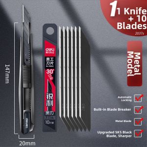 deli | Portable Cutting Utility Knife Metal