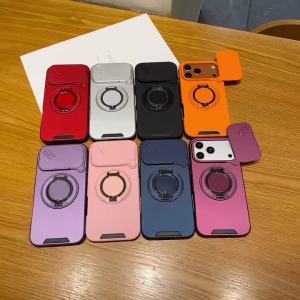 Luxury Flip Lens Protection Shockproof Armor Case for iPhone 18 17 Pro Max 18Pro 360° Holder Surpport Car Mount Adsorption Cover