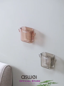 ASWEI A2023 Wall Storage Box - Tempat Penyimpanan Dinding untuk Remote HP Multifungsi