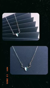 Dây chuyền gạc sừng hươu màu xà cừ sáng đẹp dễ thương thời trang hot - moon star acc