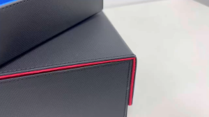 Card Deck Storage Box 1800+ Capacity PU Leather Magnetic Closure for TCG Collectible Game Cards