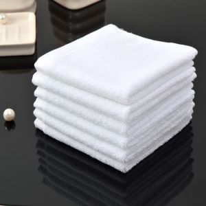 Khăn Vuông Nhỏ Màu Trắng Khăn Mặt Vuông Thấm Nước Lau Mặt Cotton Chuyên Dùng Cho Ăn Uống Nhà Nghỉ Khách Sạn Khách Sạn Khăn Tay Thấm Nước