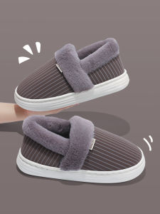 MONLEYTA | Warm Cotton Slippers For Elderly Men Full Cover Fur Indoor Home Slippers Comfortable Cozy Autumn Winter New Arrival