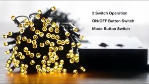 Colorful 200LED Solar fairy lights 22M Waterproof Solar light string Auto On/Off Lampu Hiasan hari raya decoration 8 modes Solar led light strip