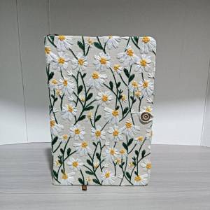 Simple Cloth Embroidery Notebook