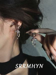 Ballet Girl Butterfly Knot Silk Ribbon Ear Clip Women No Piercing Ear Bone Clip Unique Design Sensation Fashion Jewelry Accessories