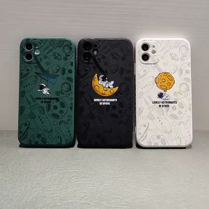 Redmi 12C Poco C55 Soft Case Nasa Square Suede Microfiber Free Tali lanyard Silikon Casing Handphone