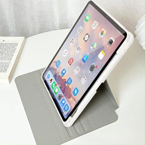 เคส iPad Air5 Air4 10.9 Air6 11 Gen9 10.2 ที่ใส่ปากกา ขนมปังลูกแมว เคสiPadหมุน 360° Gen10 Pro11 2024 Air7 Gen11