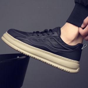 Mens Casual Shoes Spring Summer New Style Thick Bottom Comfortable Board Shoes Retro Cool Trendy Mens Footwear Breathable Rubber Sole
