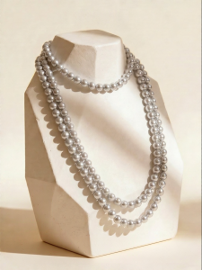 YISHU | Long Women Knitted Necklace Stacking 10mm