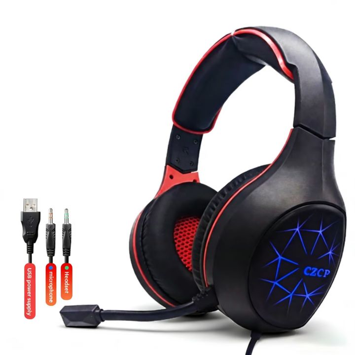 mic red ps4 headset