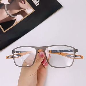 Fashion Mens Ultra-light Anti-drop Anti-blue   High-definition Anti-radiation Reading Graded Glasses for Farsighted