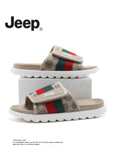 รองเท้าแตะพื้นหนา JEEP สำหรับผู้ชาย รองเท้าแตะกลางแจ้งกันลื่น รองเท้าแตะลำลอง รองเท้าแตะชายหาด รองเท้าแตะฤดูร้อน รองเท้าแตะชายหาด