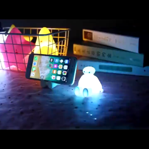 DiyHomeIpoh Berubah 7 warna Lampu Led Meja Lampu Tidur Hiasan Bilik pejabat belajar Big Hero 6 BayMax LED Night Light Decoration