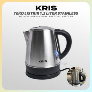 KRIS TEKO LISTRIK 12 LITER STAINLESS STEEL 800W | PEMANAS AIR 1200ML TAHAN PANAS STAINLESS STEEL