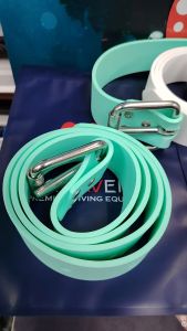 Aquaverse 1.3m Freediving Weight Belt Silicone with Stainless Steel Buckle Adjustable Diving Weight Belt