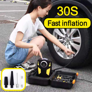 Tire inflator for car air compressor portable rapid inflation air pump motorcycle tire inflator heavy duty air pump for car