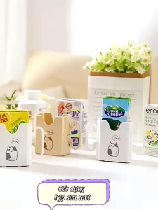 Cốc đựng hộp sữa có quai cầm cho bé Dụng cụ đựng hộp sữa cho bé có thể gấp gọn tiện lợi
