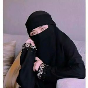 🔥 READY STOCK 🇲🇾🔥 Niqab Purdah Basic Hidden Eye Flap Chiffon Deep Black Teman Hijrah Anda