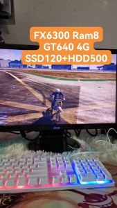 คอมพิวเตอร์ คอมประกอบ คอมเล่นเกม คอมทำงาน [AMD FX6300 3.5G 6C/6T] [Ram DDR3 8G] [VGA GT640 4G] [SSD120G+HDD500G] [LED23-19]SECOND HAND