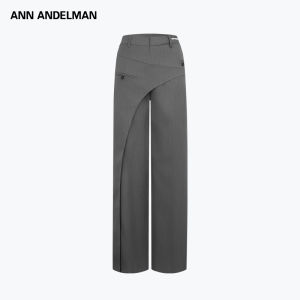 ANN ANDELMAN | Asymmetric Patch Design Casual Trousers