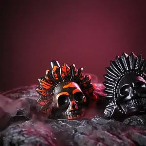 Aztec Death Novelty Halloween Scream Ocarina Whistle Tricky Artifact ของเล่นคลายการบีบอัดเสียงแปลกๆ