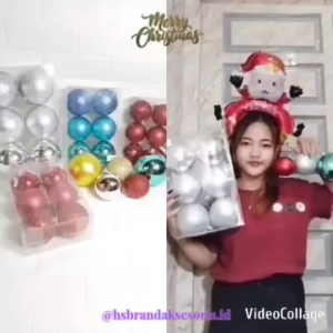 (1SET) BOLA NATAL JUMBO 7CM 8CM 10CM / GANTUNGAN POHON NATAL BOLA / HIASAN DEKORASI XMAS / CHRISTMAS BALL DECORATION TREE / CHB6935