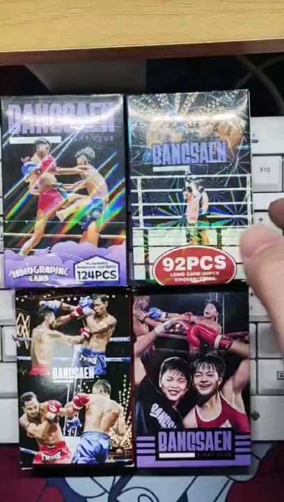 ไฟท์คลับเนชั่น Photocard Bangsaen Fight Club LOMO CARD มวยไทยการ์ดโฮโลแกรม Bangsaen Photocard 124/92/30 ชิ้นอัลบั้มการ์ดคอลเลกชัน