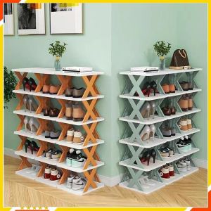 Kệ Để Giày Dép Chữ X Thông Minh Có Thể Tháo Lắp Gấp Gọn - Kệ Nhựa 5 Tầng Cao Cấp Để Đồ Trang Trí Đa Năng Tiện Dụng