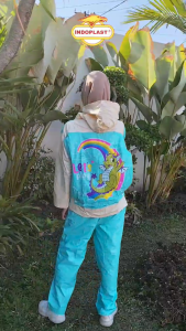 [GStore] Jas Hujan Anak/Remaja Pvc Draco Indoplast Belakang Ada Tempat Tas