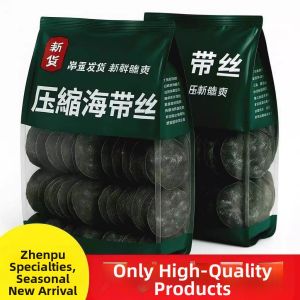 Clean No-Sand Compressed Kelp Noodles Dried Vacuum-Packed Rounds Ready for Salad