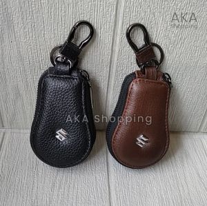 GK OVAL |Dompet STNK Gantungan Kunci Mobil | Bahan Kulit Sapi