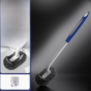 Long Handle Toilet Brush Soft Bristle Cleaning Tool for Home Use Bathroom Wall Mounted Toilet Cleaner Brush Household Essential