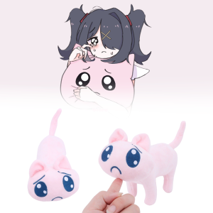 Game Needy Girl Overdose P-chan Plush Toy Soft A P Cat Doll Stuffed Animal for Fans Collectible Kawaii Anime Plushie Gift