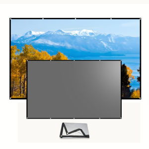60-133 inch metal anti light screen. Multiple sizes to choose from. Foldable for easy carrying mobile cinema easy to install
