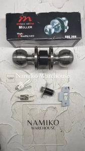 Handle Pegangan Kunci Pintu Kamar Mandi Bulat Stainless MULLER SUS304