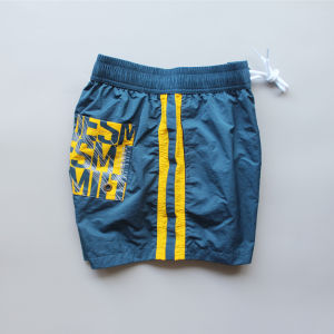 Desmiit Mens Sport Shorts Quick Dry Beach Water Ready Loose Fit Swimming Inner Liner Fitness Three-quarter Length Pants