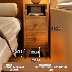 ZHUSHANXIA | Narrow Mini Bedside Storage Cabinet