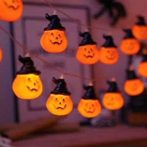 🔥พร้อมส่ง🔥 สายไฟฟักทองฮาโลวีน ปาร์ตี้ฮาโลวีน DIY สายไฟ USB Led 20 Halloween ดวง ตกแต่งงานปาร์ตี้ กันน้ํา