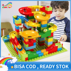 COOLToy Mainan Brick Building Blocks Race Run Maze Balls Block Balok Susun Track Slide Ball Mainan Edukasi 165pcs Mainan Building Brick