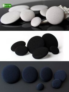 กระดุมกระเป๋าผ้าสีน้ำเงินเข้มสีดำกระดุมเสื้อกันลมสำหรับทั้งผู้ชายและผู้หญิงระดับไฮเอนด์กระดุมสำหรับชุดสูทชุดทำงานกระดุมผ้าสำหรับทำเครื่องแบบ