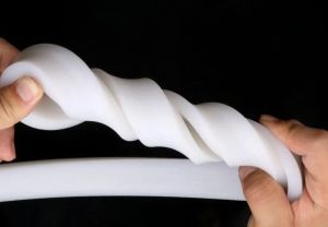 Silicone Foam Square Strip High Temperature Resistant Sound Insulation Strip Waterproof Caulking Sealing Soft Strip White