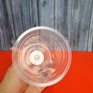 gelas plastik 14 oz / gelas popice / Gelas plastik bening juice / jus / kopi / merk Tirta tebal premium datar 14 Oz isi 50 pcs berat +- 5 gram/pcs isi 50 pcs bisa utk di print sablon