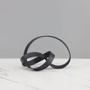 Metal Art Twisted Scandinavian Decor Home Office Desk Hallway Ornament