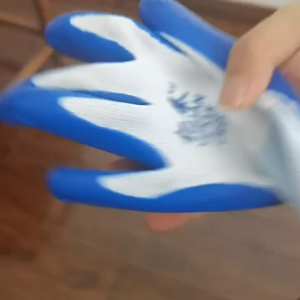 24Pairs Heavy Duty Work Gloves Protective Safety Gloves Wear-resistant Anti-slip Butyl Nitrile Work Gloves Polyester Nitrile Grip Cut-Resistant Anti-slip Gloves